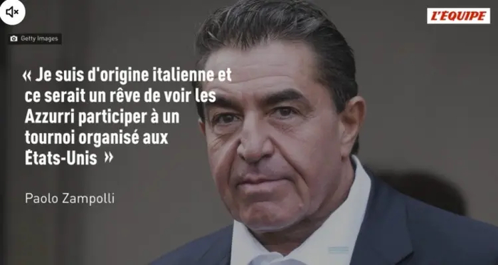 特朗普特使提议意大利取代伊朗参赛遭国际足联